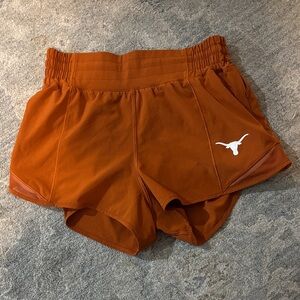 Lululemon University of Texas Longhorn Shorts